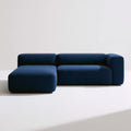 Modułowa sofa narożna, o nowoczesnej formie, kolor: szary