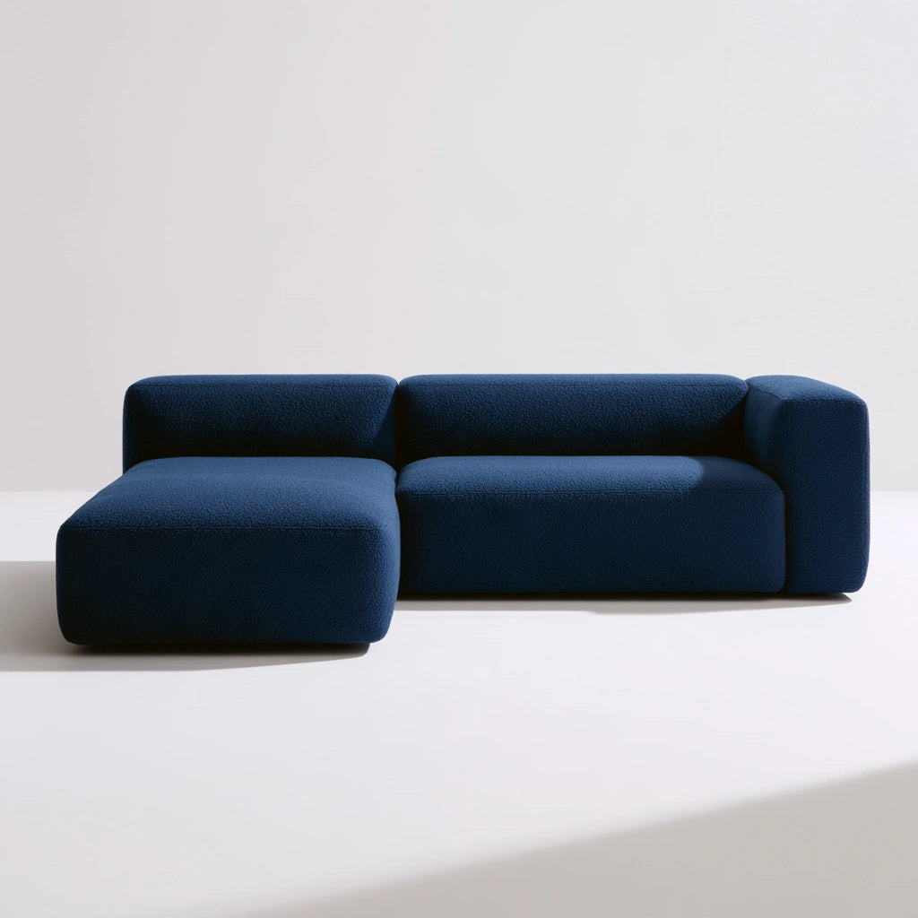 Modułowa sofa narożna, o nowoczesnej formie, kolor: szary